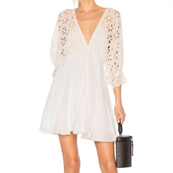black cut out mini dress